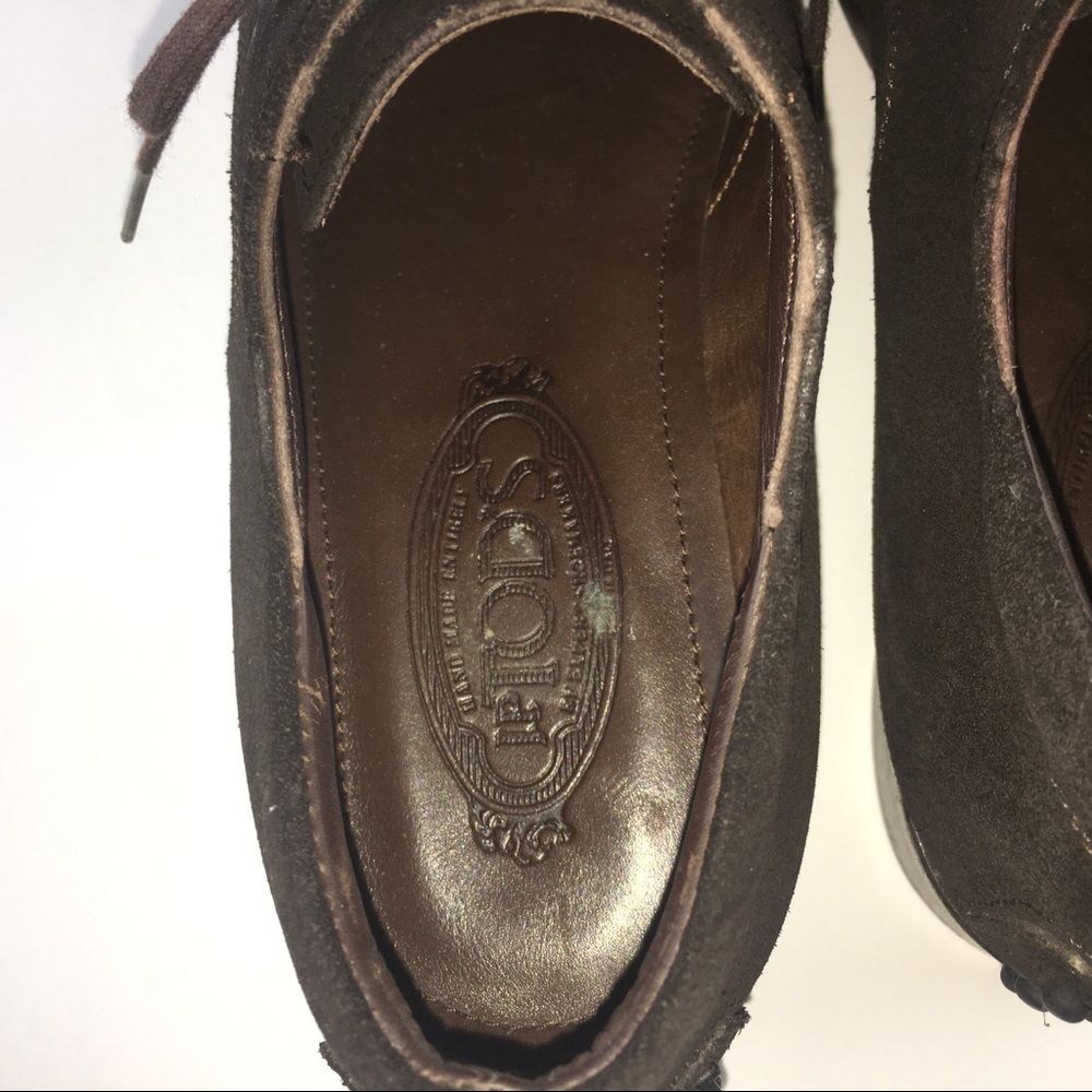 Tod's Womens Suede Lace Up Casual Sneakers - Picture 7 of 8